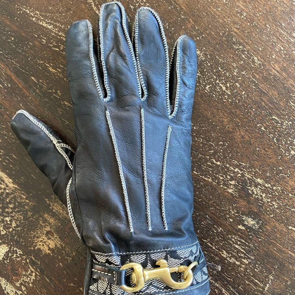 Coach deerskin gloves